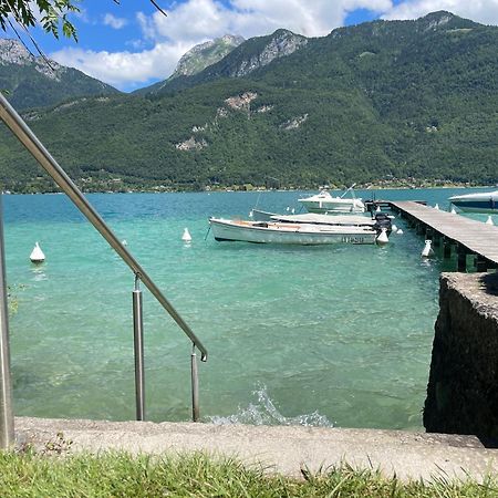Rare 2 Bedroom With Private Beach On Lake Annecy Doussard Exterior photo